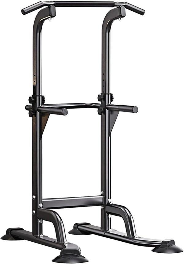 Power Tower, Multi-function Pull Up Station with Pull Up Bar and Dip Station Adjustable Workout Equipment for Home Gym Strength Training Max Load 550lbs
