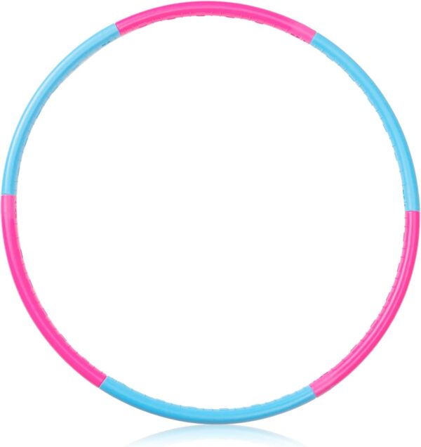 Kids Exercise Hoop, Detachable & Size Adjustable Toy Hoop, Professional Hoola Rings for Kids, Blue,pink