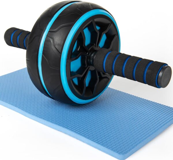 Wheel,Ab Workout Equipment,Home Gym Equipment for Abdominal & Core Strength Training,Wider Ab Machine with Knee Pad Accessories,No Noise Ab Wheel for Men & Women Abdominal